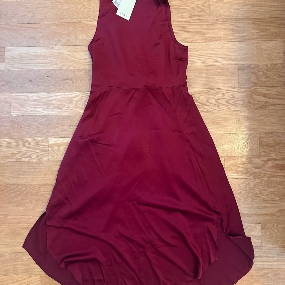 Joie Burgundy High Low Dress - Size 4 - Never worn! - Picture 4 of 5